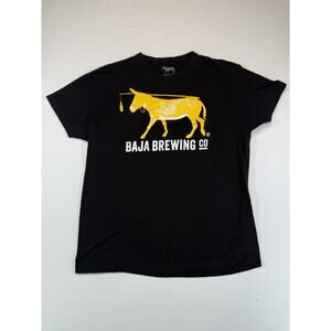 Baja Brewing Co Women’s T-Shirt Small Black Donkey Logo Los Cabos Mexico